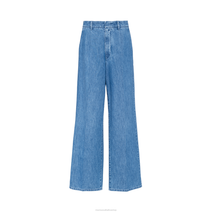 Miu Miu Sapphire BlueChambray Denim Pants 446X934 Ready To Miu Miu Sapphire BlueChambray Denim Pants 446X934 Ready To